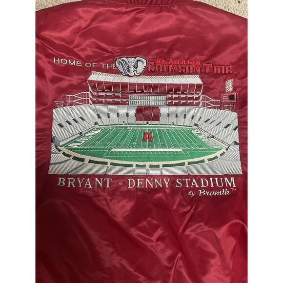 VTG University of Alabama Satin Bryant-Denny Stadium Brumik Jacket XL. *NWT* - Picture 5 of 8